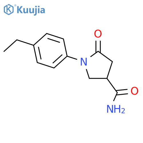 1-(4-Ethylphenyl)-5-oxopyrrolidine-3-carboxamide structure