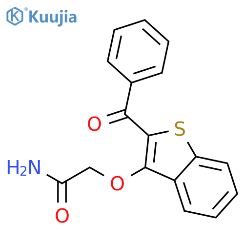 Acetamide, 2-[(2-benzoylbenzo[b]thien-3-yl)oxy]- structure