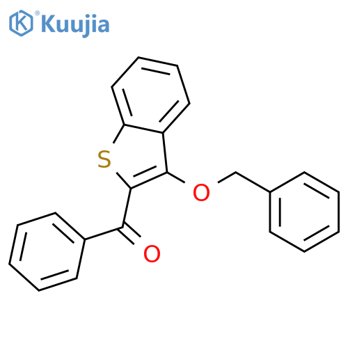 Methanone, phenyl[3-(phenylmethoxy)benzo[b]thien-2-yl]- structure