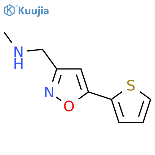 N-methyl-1-[5-(2-thienyl)isoxazol-3-yl]methanamine structure