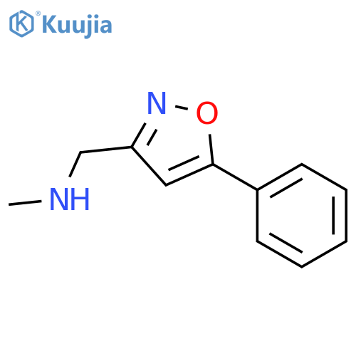 N-methyl-1-(5-phenylisoxazol-3-yl)methanamine structure