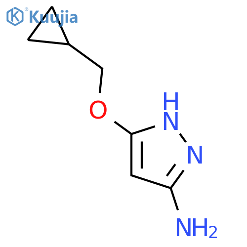 5-(Cyclopropylmethoxy)-1H-pyrazol-3-amine structure