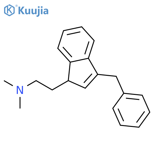 1H-Indene-1-ethanamine, N,N-dimethyl-3-(phenylmethyl)- structure