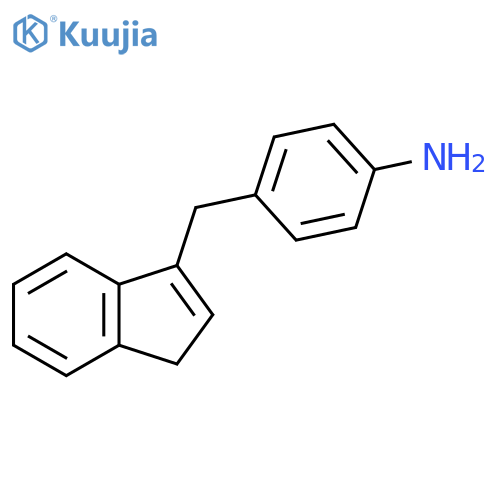 Benzenamine, 4-(1H-inden-3-ylmethyl)- structure