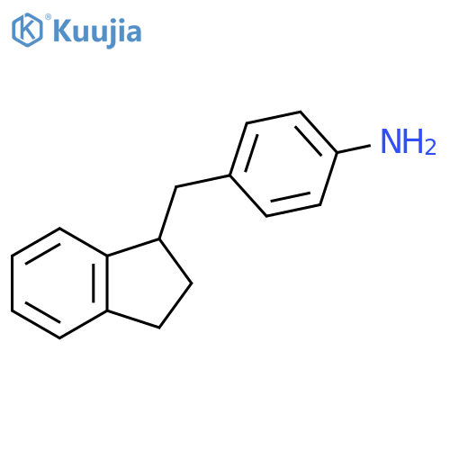 Benzenamine, 4-[(2,3-dihydro-1H-inden-1-yl)methyl]- structure