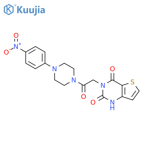 3-{2-4-(4-nitrophenyl)piperazin-1-yl-2-oxoethyl}-1H,2H,3H,4H-thieno3,2-dpyrimidine-2,4-dione structure