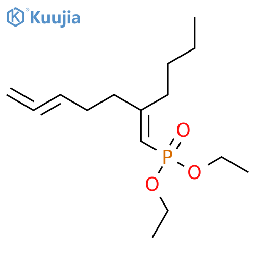 PHOSPHONIC ACID, [(1E)-2-BUTYL-1,5,6-HEPTATRIENYL]-, DIETHYL ESTER structure