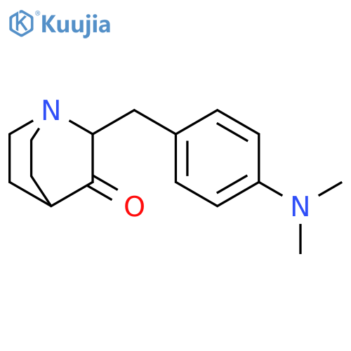 1-Azabicyclo[2.2.2]octan-3-one, 2-[[4-(dimethylamino)phenyl]methyl]- structure