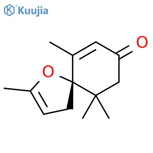 1-Oxaspiro[4.5]deca-2,6-dien-8-one, 2,6,10,10-tetramethyl-, (5S)- structure