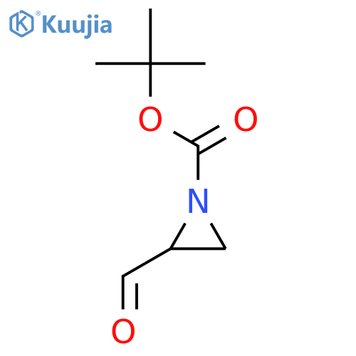 1-Aziridinecarboxylic acid, 2-formyl-, 1,1-dimethylethyl ester structure