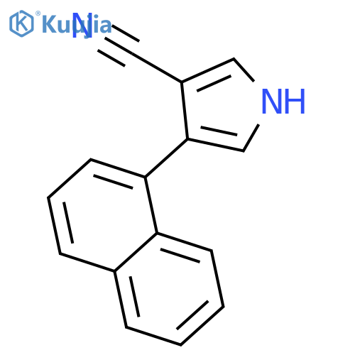 4-(1-NAPHTHALENYL)-1H-PYRROLE-3-CARBONITRILE structure