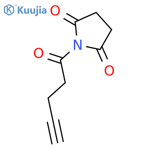 2,5-Pyrrolidinedione, 1-(1-oxo-4-pentynyl)- structure