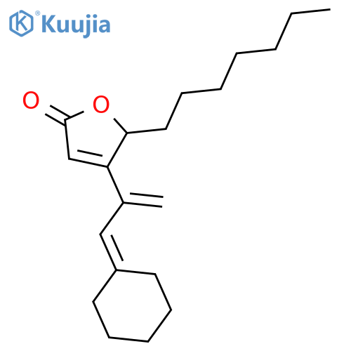 2(5H)-Furanone, 4-[1-(cyclohexylidenemethyl)ethenyl]-5-heptyl- structure