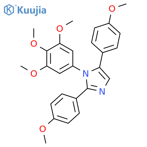 1H-IMIDAZOLE, 2,5-BIS(4-METHOXYPHENYL)-1-(3,4,5-TRIMETHOXYPHENYL)- structure