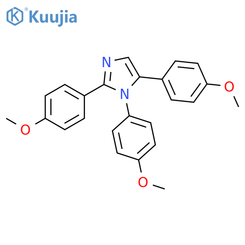 1H-IMIDAZOLE, 1,2,5-TRIS(4-METHOXYPHENYL)- structure