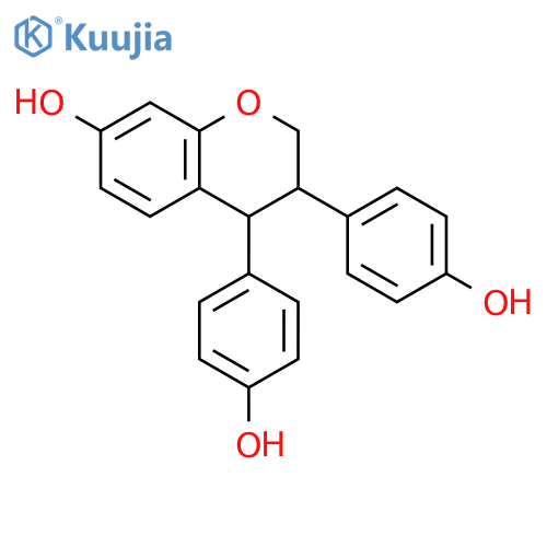 3,4-bis(4-hydroxyphenyl)-3,4-dihydro-2H-chromen-7-ol structure
