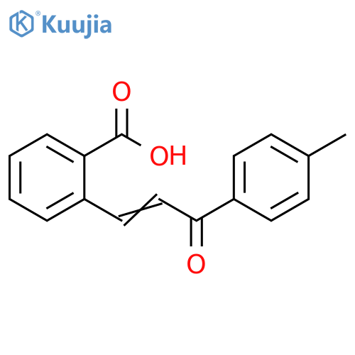 Benzoic acid, 2-[3-(4-methylphenyl)-3-oxo-1-propen-1-yl]- structure