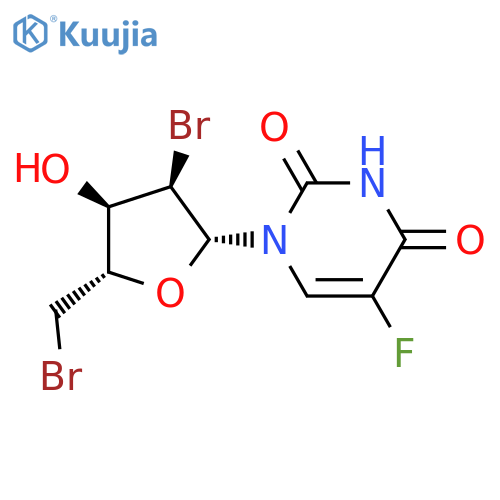 URIDINE, 2',5'-DIBROMO-2',5'-DIDEOXY-5-FLUORO- structure