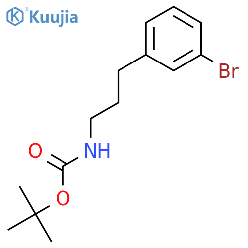 tert-butyl N-3-(3-bromophenyl)propylcarbamate structure