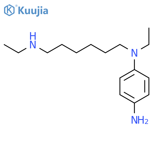 1,4-BENZENEDIAMINE, N-ETHYL-N-[6-(ETHYLAMINO)HEXYL]- structure