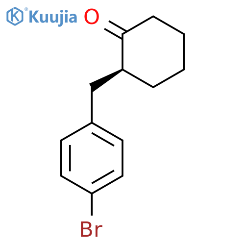 CYCLOHEXANONE, 2-[(4-BROMOPHENYL)METHYL]-, (2S)- structure