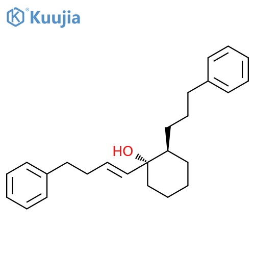 CYCLOHEXANOL, 1-[(1E)-4-PHENYL-1-BUTENYL]-2-(3-PHENYLPROPYL)-, (1S,2R)- structure