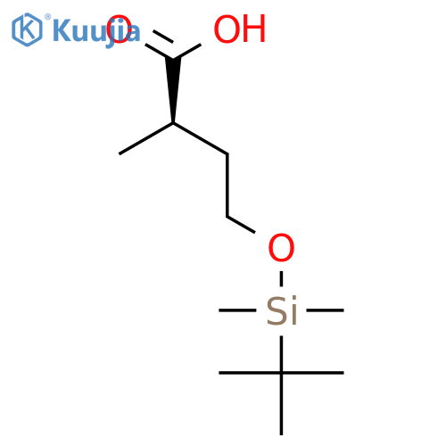 BUTANOIC ACID, 4-[[(1,1-DIMETHYLETHYL)DIMETHYLSILYL]OXY]-2-METHYL-, (2R)- structure