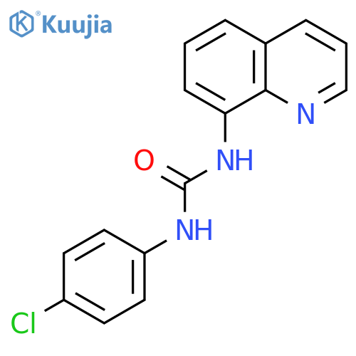 Urea, N-(4-chlorophenyl)-N'-8-quinolinyl- structure
