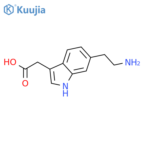 1H-Indole-3-aceticacid, 6-(2-aminoethyl)- structure