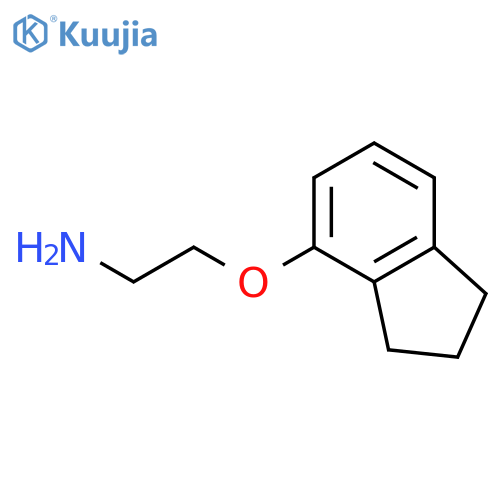 2-(2,3-dihydro-1H-inden-4-yloxy)ethan-1-amine structure