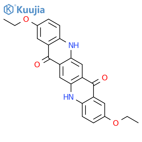 QUINO[2,3-B]ACRIDINE-7,14-DIONE, 2,9-DIETHOXY-5,12-DIHYDRO- structure
