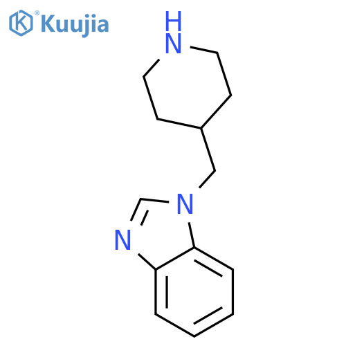 1-[(piperidin-4-yl)methyl]-1H-1,3-benzodiazole structure