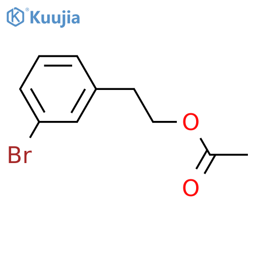 Benzeneethanol, 3-bromo-, 1-acetate structure