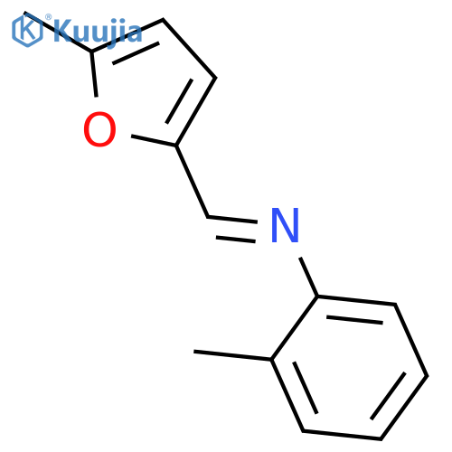 Benzenamine, 2-methyl-N-[(5-methyl-2-furanyl)methylene]- structure