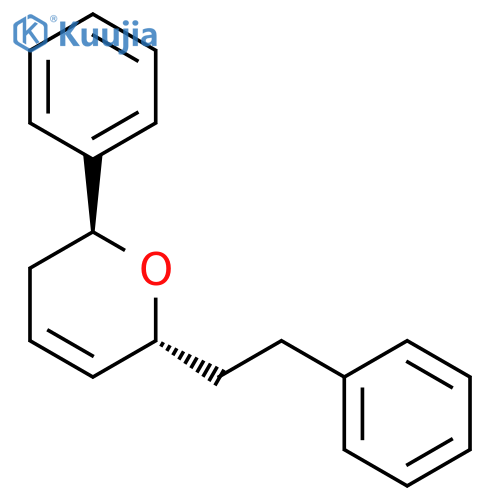2H-PYRAN, 3,6-DIHYDRO-2-PHENYL-6-(2-PHENYLETHYL)-, (2S,6R)- structure