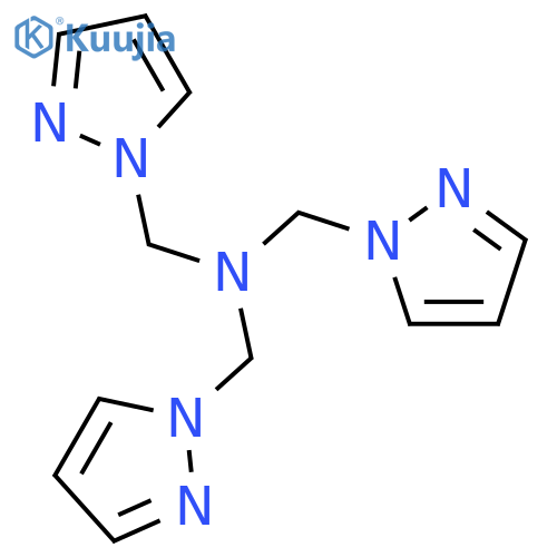 1-pyrazol-1-yl-N,N-bis(pyrazol-1-ylmethyl)methanamine structure