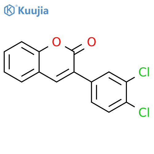 2H-1-Benzopyran-2-one, 3-(3,4-dichlorophenyl)- structure