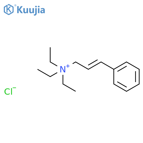 2-PROPEN-1-AMINIUM, N,N,N-TRIETHYL-3-PHENYL-, CHLORIDE, (E)- structure