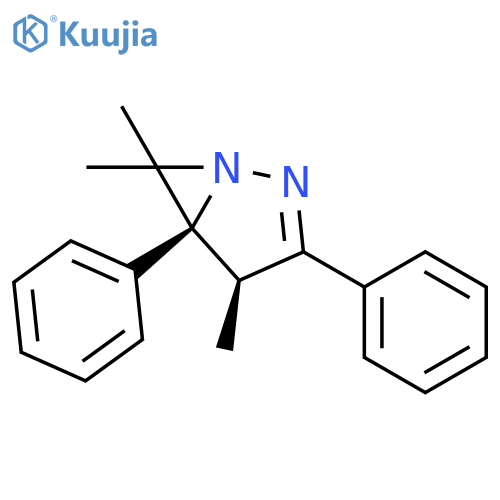1,2-DIAZABICYCLO[3.1.0]HEX-2-ENE, 4,6,6-TRIMETHYL-3,5-DIPHENYL-, CIS- structure
