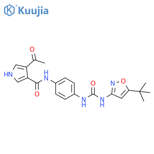 1H-Pyrrole-3-carboxamide,4-acetyl-N-[4-[[[[5-(1,1-dimethylethyl)-3-isoxazolyl]amino]carbonyl]amino]phenyl]- structure