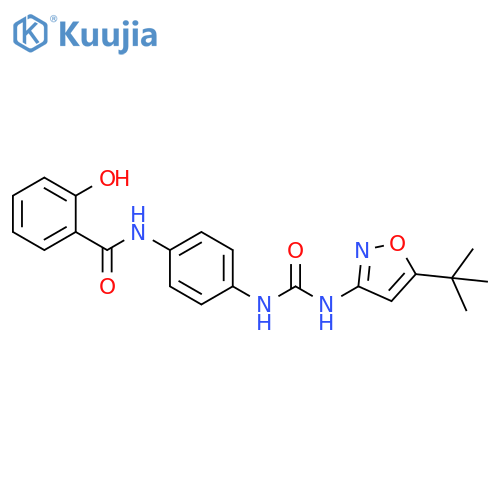 Benzamide,N-[4-[[[[5-(1,1-dimethylethyl)-3-isoxazolyl]amino]carbonyl]amino]phenyl]-2-hydroxy- structure
