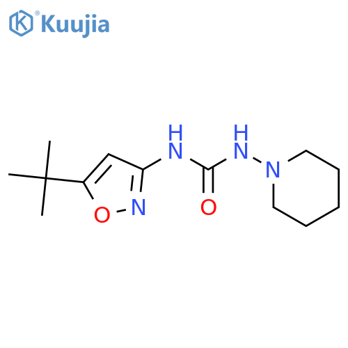 Urea, N-[5-(1,1-dimethylethyl)-3-isoxazolyl]-N'-1-piperidinyl- structure