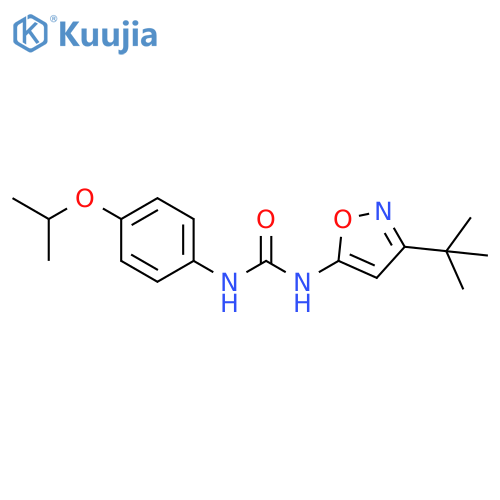 Urea,N-[3-(1,1-dimethylethyl)-5-isoxazolyl]-N'-[4-(1-methylethoxy)phenyl]- structure