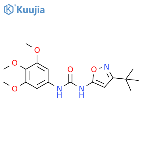 Urea, N-[3-(1,1-dimethylethyl)-5-isoxazolyl]-N'-(3,4,5-trimethoxyphenyl)- structure