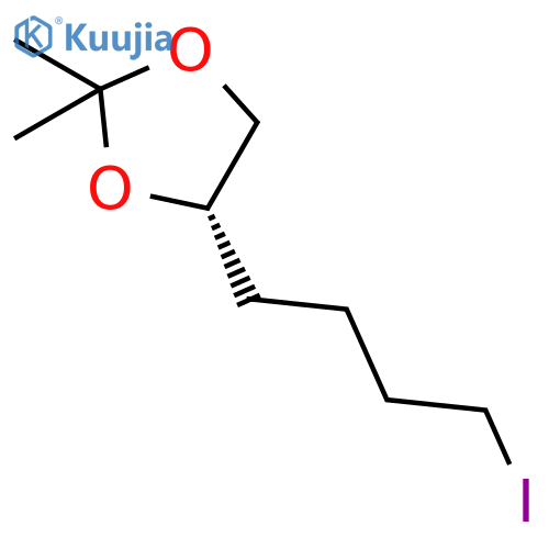 1,3-DIOXOLANE, 4-(4-IODOBUTYL)-2,2-DIMETHYL-, (4S)- structure
