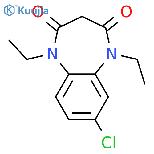 1H-1,5-BENZODIAZEPINE-2,4(3H,5H)-DIONE, 7-CHLORO-1,5-DIETHYL- structure