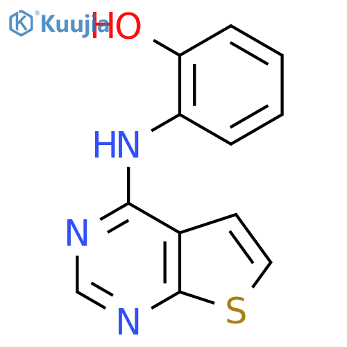 Phenol, 2-(thieno[2,3-d]pyrimidin-4-ylamino)- structure
