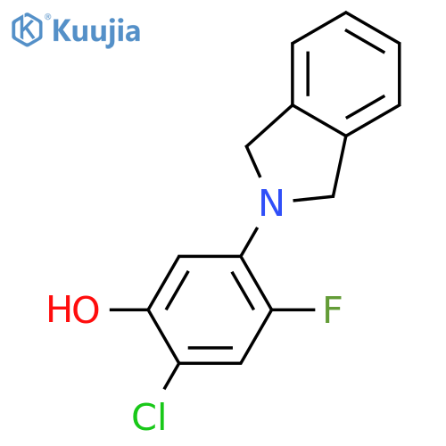 2-Chloro-5-(1,3-dihydro-2H-isoindol-2-yl)-4-fluorobenzenol structure
