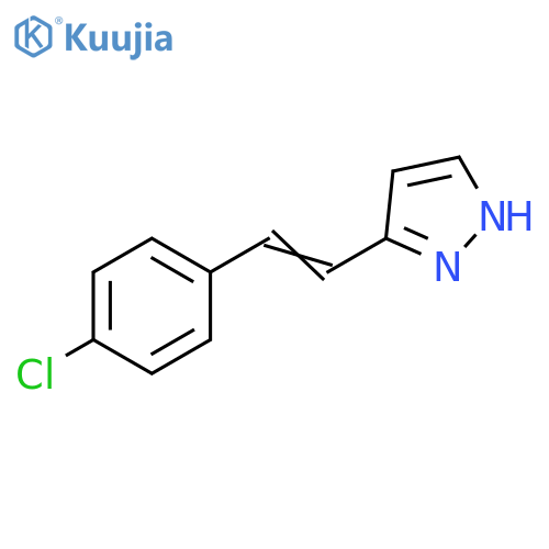 1-[2-(3-chlorophenyl)ethenyl]pyrazole structure