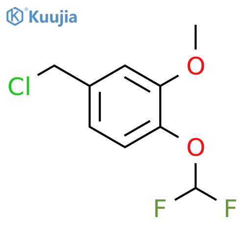 4-(chloromethyl)-1-(difluoromethoxy)-2-methoxybenzene structure